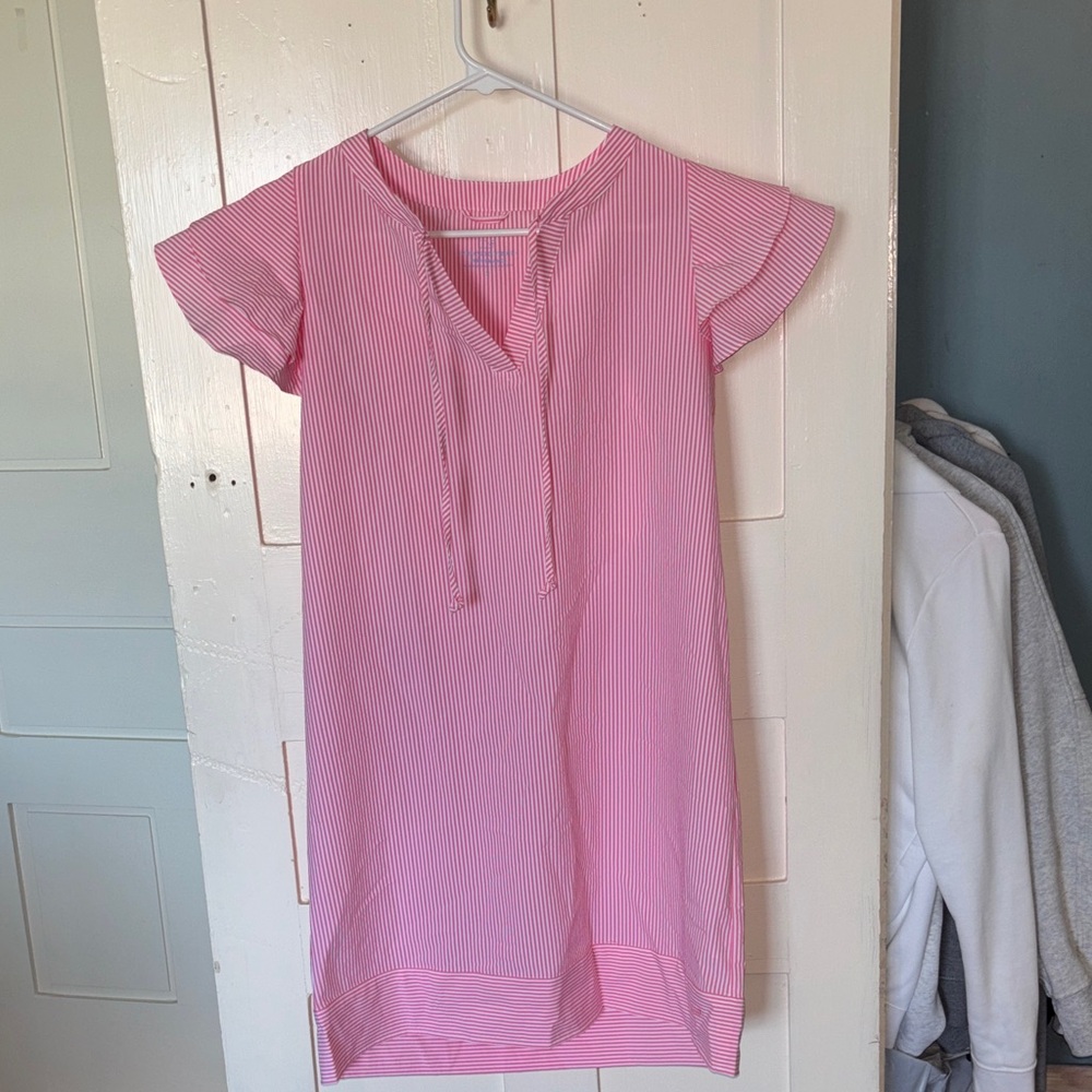 Vineyard Vines Pink Striped Dress